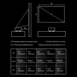 Проектор Cactus CS-U2.B, DLP, Wi-Fi, черный