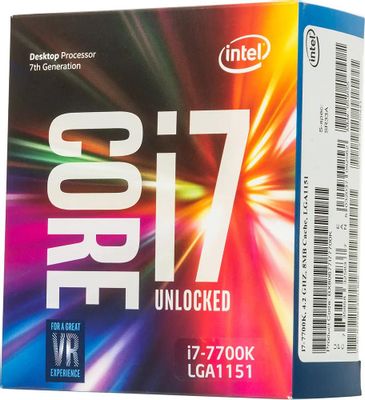 Intel Core i7 7700K LGA 1151 BOX bx80677i77700k s r33a 396388