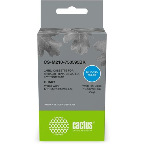 Картридж ленточный Cactus M210-750-595-BK для Brady M210/M211/M210-LAB