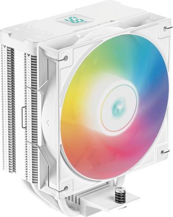 Устройство охлаждения (кулер) DeepCool AG400 Digital,  LCD, 4-pin,  ARGB,  120мм,  белый,  retail [r-ag400-whadmn-g-1]