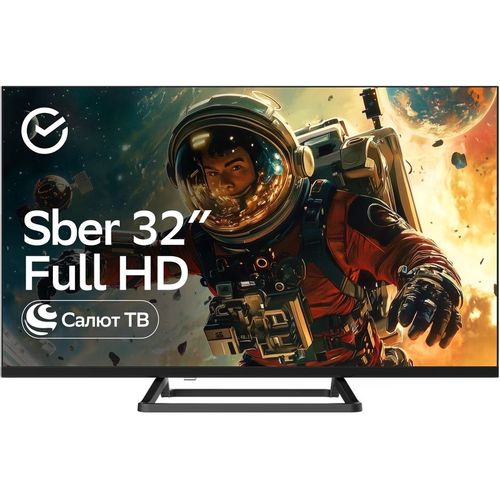 32″ Телевизор SBER SDX-32F3111 FULL HD, СМАРТ ТВ, Салют ТВ, черный