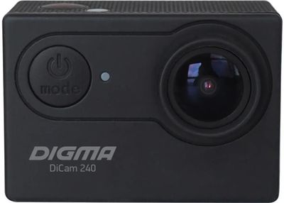 Экшн-камера Digma DiCam 240 1080p,  WiFi,  черный [dc240]