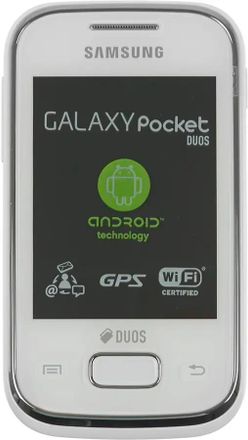 Смартфон Samsung Galaxy Pocket Duos GT-S5302, белый