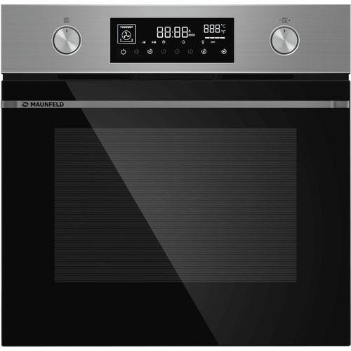 Духовой шкаф электрический MAUNFELD AEOH60106S, 60л, дверца с 3 стеклами, нержавеющая сталь