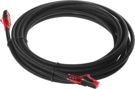 Патч-корд Hyperline PC-LPM-STP-RJ45-RJ45-C5e-5M-LSZH-BK,  вилка RJ-45,  вилка RJ-45,  кат.5E,  LSZH,  5м,  черный