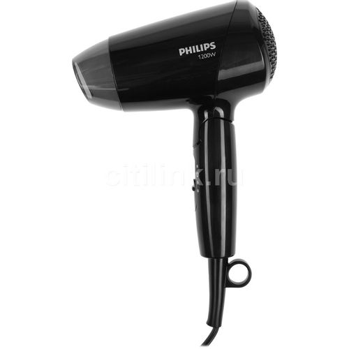 Фен Philips BHC010/10, 1200Вт, черный