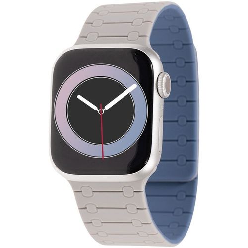 Ремешок ZIBELINO APL-42-L-WMF-GRYLBLU для Apple Watch, серо-голубой [zbs-apl-42-l-wmf-grylblu]