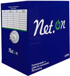 Кабель сетевой информационный NETON кат.5E, 305м, черный