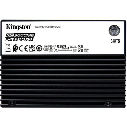 3.8ТБ Серверный SSD накопитель Kingston SEDC3000ME/3T8 PCIe 5.0 x4, 2.5", eTLC, TBW - 7008ТБ, DWPD - 1
