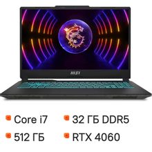 Изображение товара Игровой ноутбук MSI Cyborg 15 A13VF 15.6 IPS i7 RTX 4060 32GB SSD FreeDOS