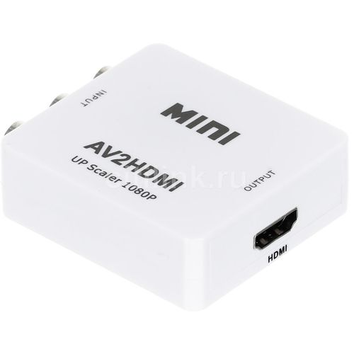 Адаптер аудио-видео PALMEXX 5-985, HDMI (f) — 3хRCA (f), ver 1.4, белый [5-985w]