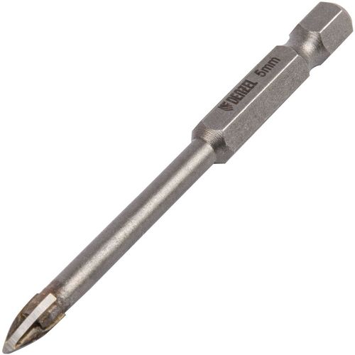 Сверло DENZEL 728033, по плитке, 5мм, шестигранный (1/4HEX — E), 1шт