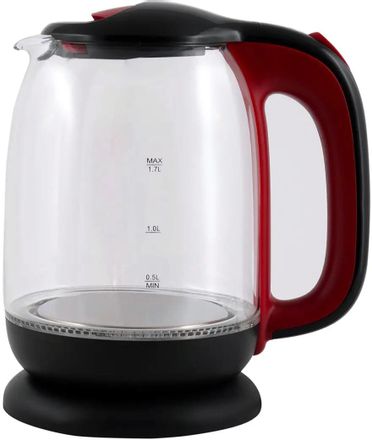 Чайник электрический CENTEK CT-0034, 1.8л, стекло/пластик