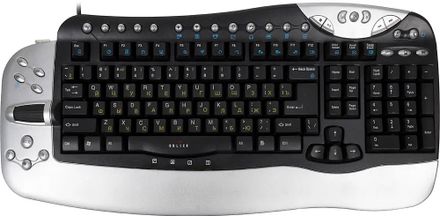 Клавиатура Oklick 780L серебристый/черный USB Multimedia
