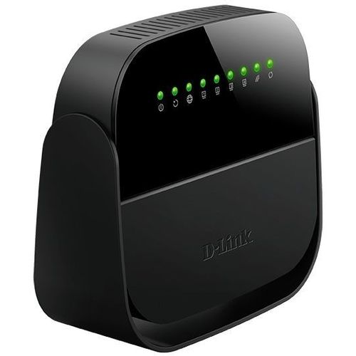 Wi-Fi роутер D-Link DSL-2640U/R1A, Wi-Fi 4, N150, 2.4ГГц, 4 LAN, 1 WAN/LAN, ADSL2+ (AnnexA/L/M), черный