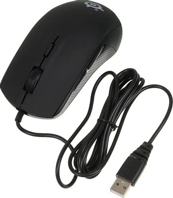 Характеристики Мышь SteelSeries Rival 100 62341, игровая, оптическая,  проводная, USB, черный (316837) смотреть в СИТИЛИНК