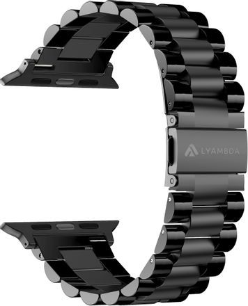 Ремешок LYAMBDA DS-APG-02-40-BL для Apple Watch Series 3/4/5/6/SE/7, черный