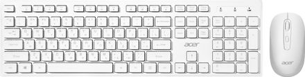 Комплект (клавиатура+мышь) Acer OCC503, USB, беспроводной, белый [zl.acc11.00l]