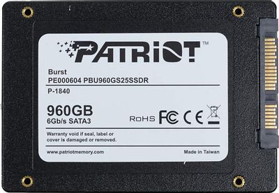 960gb patriot burst ssd hot sale