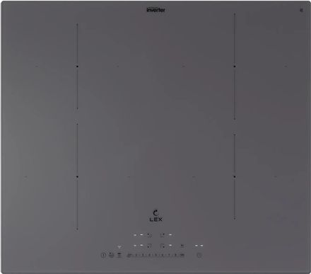 Индукционная варочная поверхность LEX Hi-Tech EVI 640A I GR, конфорок: 4 шт., стеклокерамика, независимая, серый