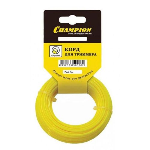 Леска для садовых триммеров CHAMPION C5062, 1.3мм, 15м