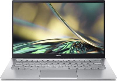 Ноутбук Acer Swift 3 SF314-512-55N3 NX.K0EER.008, 14", IPS, Intel Core i5 1240P 1.7ГГц, 12-ядерный, 8ГБ LPDDR4x, 512ГБ SSD,  Intel Iris Xe graphics, Eshell, серебристый