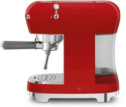 Кофеварка SMEG ECF02RDEU, красный /серебристый