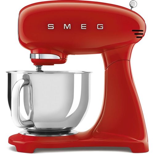 Миксер планетарный SMEG SMF03RDEU, 800Вт, красный/серебристый