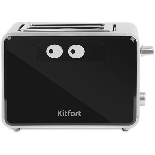 Тостер KitFort КТ-2065, черный/серебристый