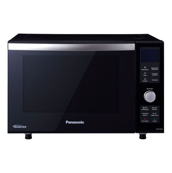 Микроволновая печь Panasonic NN-DF383BZPE, 1070Вт, 23л, черный /голубой