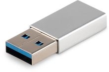 Изображение товара Адаптер USB A(m) - USB Type-C (f) серебристый BURO