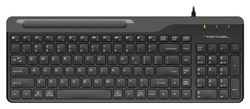 Клавиатура A4TECH Fstyler FK25, проводная, мембранная, черный/серый