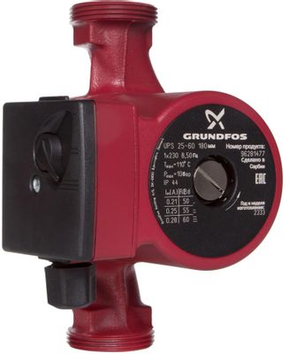 Характеристики Циркуляционный насос GRUNDFOS UPS 25-60, циркуляционный ...