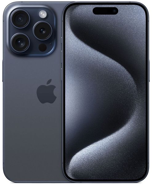 Смартфон Apple iPhone 15 Pro 128Gb,  A3104,  синий титан