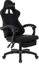 Изображение товара Игровое кресло ZOMBIE Weaver на колесиках ткань черное эргономика комфорт