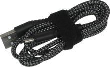 Изображение товара Кабель BORASCO Fishbone USB Type-C USB 1м оплетка серый надежный