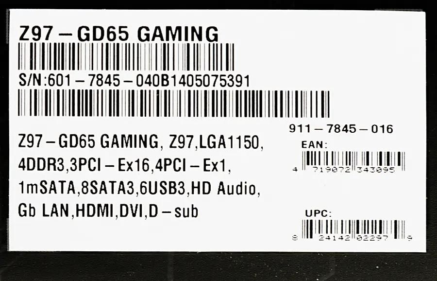 Z97 gd65 sales
