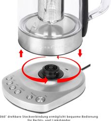 Чайник электрический PROFI COOK PC-WKS 1167 G, 1.5л