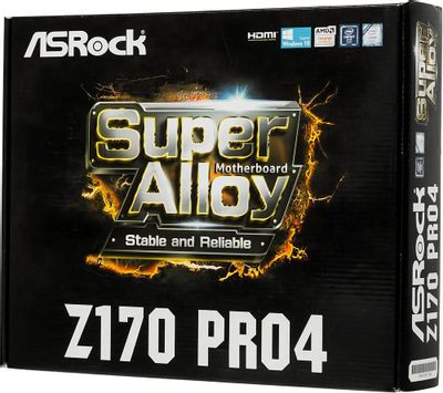 ASRock Z170 PRO4 LGA 1151 Intel Z170 ATX Ret 390056