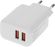 Изображение товара Сетевое зарядное устройство BORASCO 2xUSB-A,  15Вт, 3A, белый [52582]