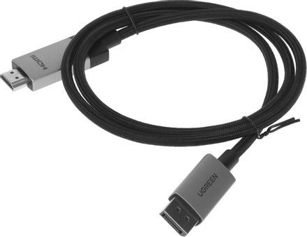 Кабель аудио-видео UGREEN DP119,  HDMI (m) -  DisplayPort (m),  1м, черный [15773]