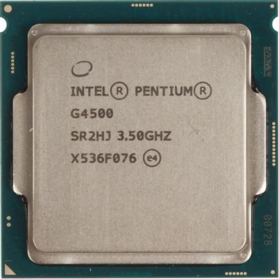 Процессор Intel Pentium Dual-Core G4500, LGA 1151,  OEM [cm8066201927319s r2hj]