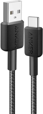 Кабель ANKER USB Type-C (m) -  USB (m),  0.9м,  черный [a81h5h11]
