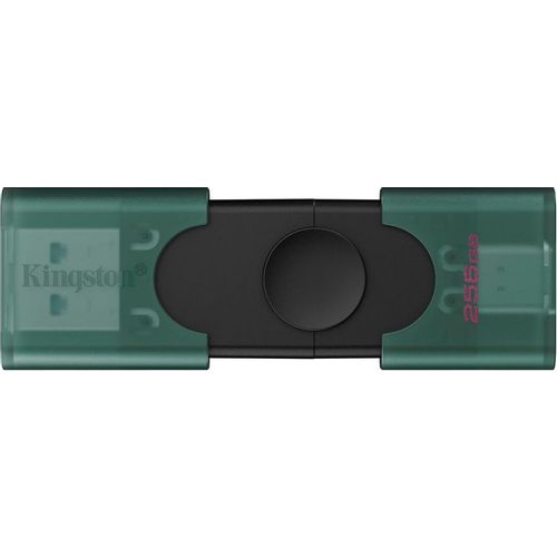 Флешка USB Kingston DataTraveler Duo G2 256ГБ, USB3.0, зеленый и черный [dtdeg2/256gb]