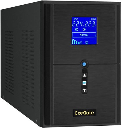 ИБП EXEGATE SineTower SN-2000.LCD.AVR.3SH.1C13.RJ.USB,  2000ВA [ex295983rus]