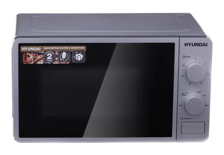 Микроволновая печь Hyundai HYM-M2001, 700Вт, 20л, серебристый/черный