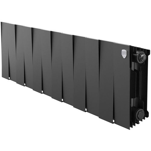 Радиатор биметаллический ROYAL THERMO PianoForte 200, 12 секций, боковое подключение, черный