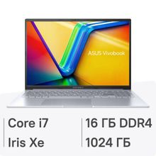 Изображение товара Ноутбук ASUS VivoBook 16X K3604VA-MB232 16 IPS Core i7 16ГБ SSD