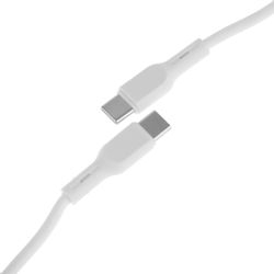Кабель BORASCO USB Type-C (m) - USB Type-C (m), 2м, белый