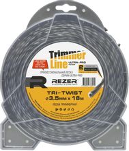 Изображение товара Леска для триммеров REZER Ultra-pro TRI-TWIST 3мм 25м